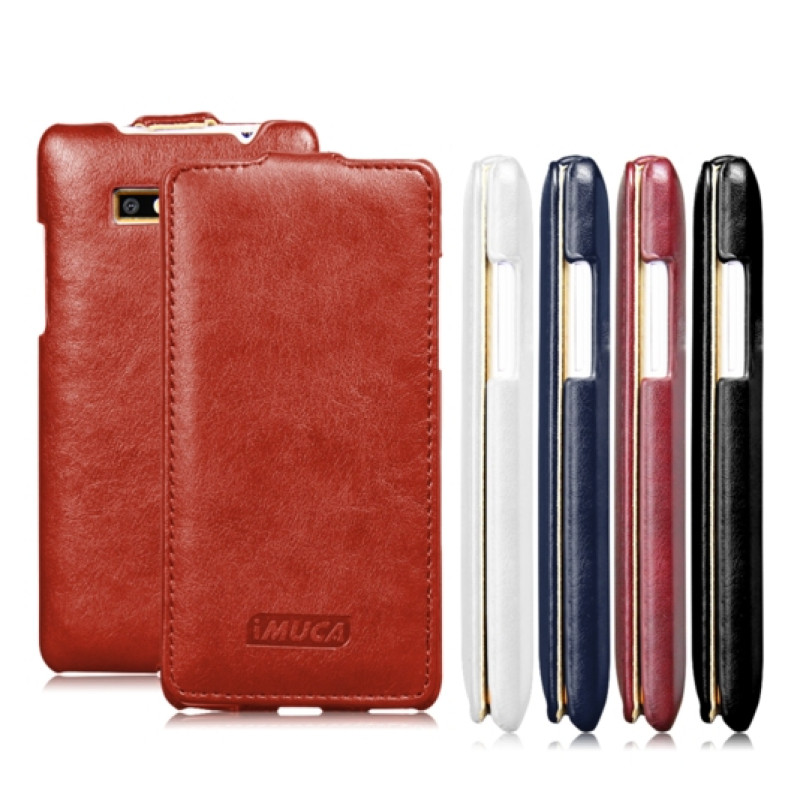 Чохол-фліп для HTC Desire 600 від iMuca зі шкіри