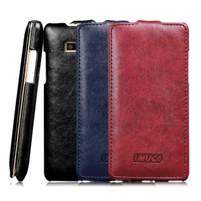 Чохол-фліп для HTC Desire 600 від iMuca зі шкіри