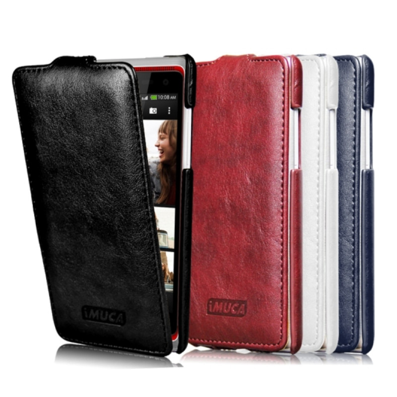 Чохол-фліп для HTC Desire 600 від iMuca зі шкіри