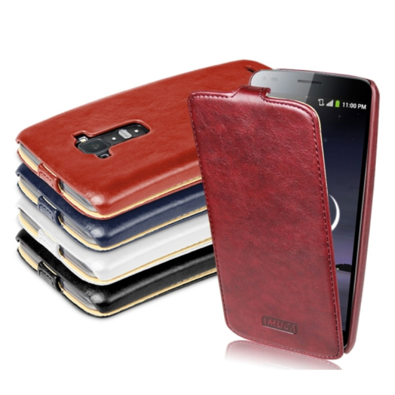Шкіряний фліп-чохол для LG G Flex D958 iMuca Concise Leather Vertical Flip Black