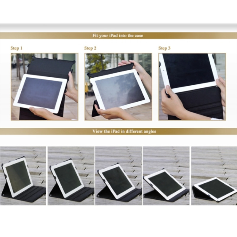 Чохол з натуральної шкіри для iPad 2/3/4 Le Nouveau Classic Leather