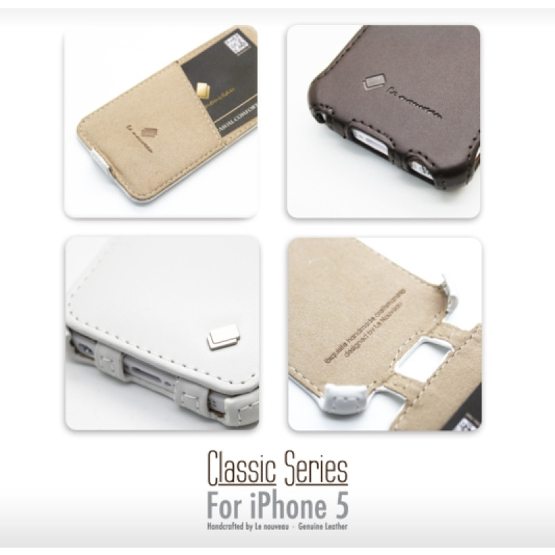 Чохол з натуральної шкіри Le Nouveau Classic Series для iPhone 5/5S