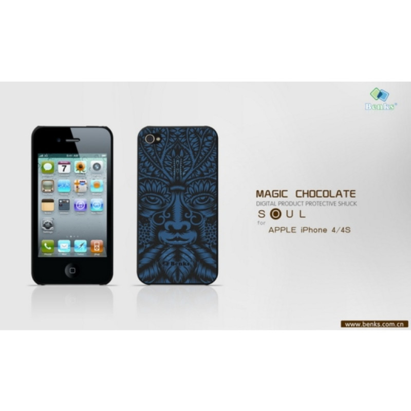 Накладка Benks Magic Chocolate Soul O для iPhone 4/4S (+пленка)
