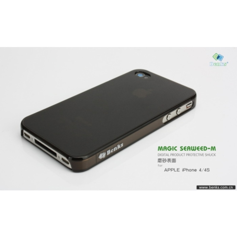 Чохол для iPhone 4/4S Benks Magic Seaweed-M (матовий прозорий + плівка)