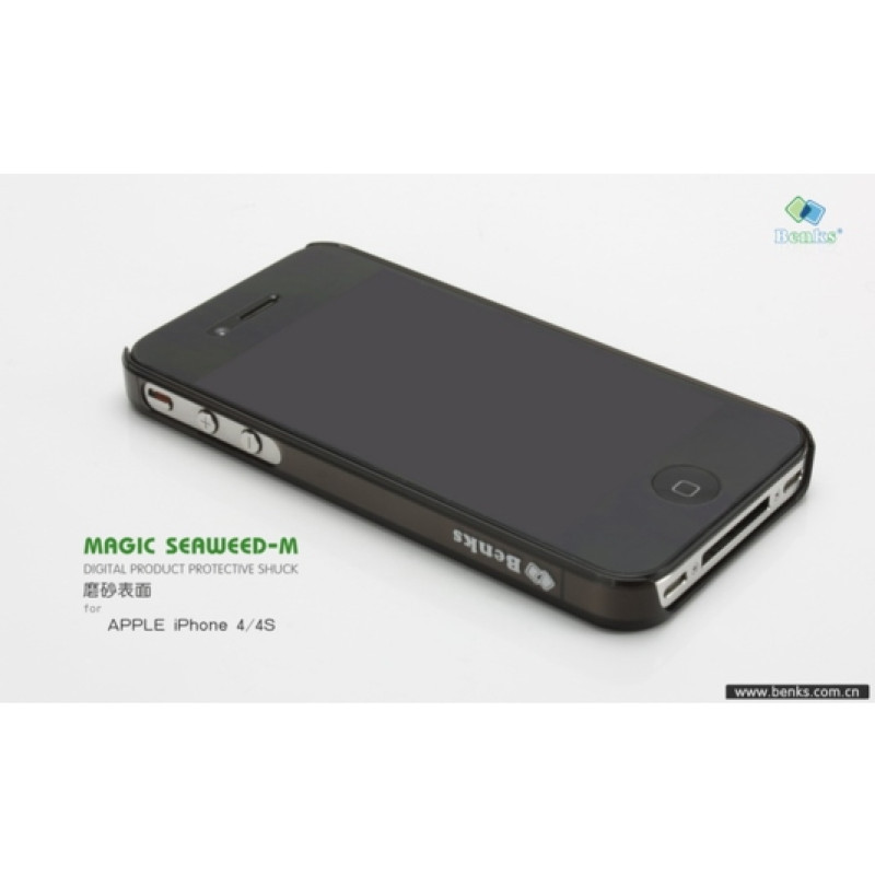 Чохол для iPhone 4/4S Benks Magic Seaweed-M (матовий прозорий + плівка)
