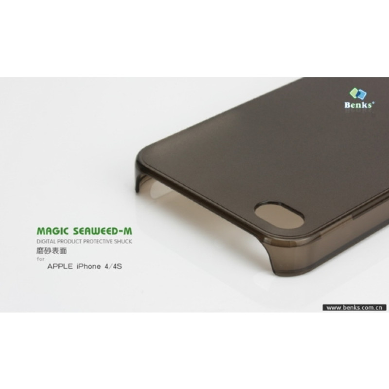 Чохол для iPhone 4/4S Benks Magic Seaweed-M (матовий прозорий + плівка)