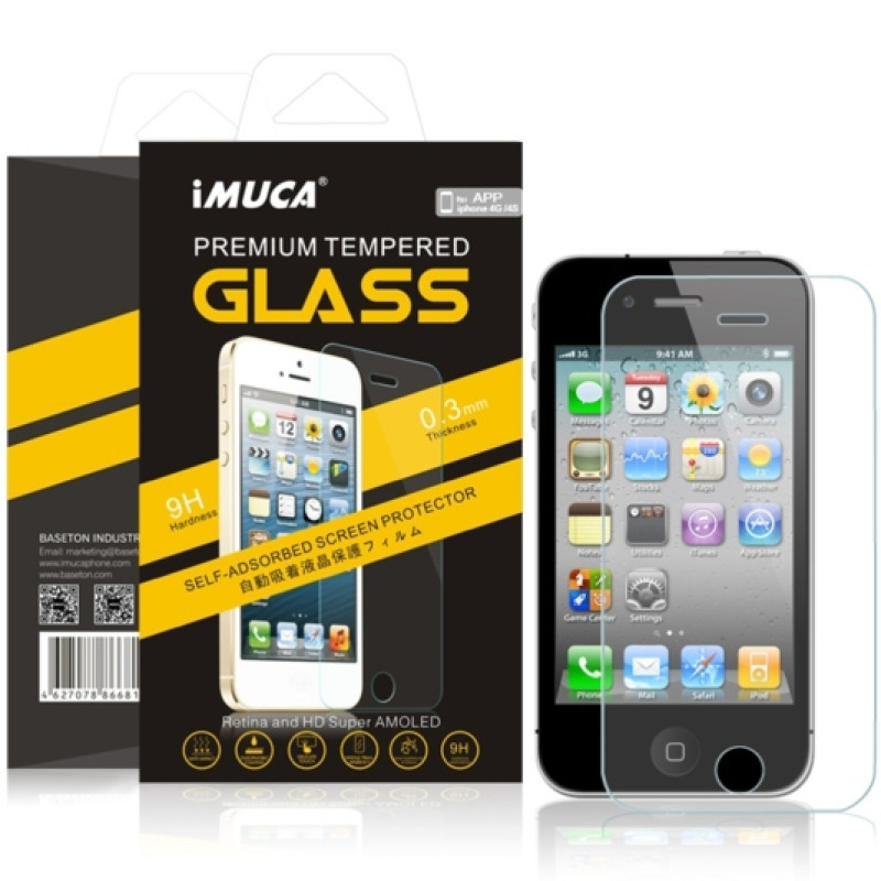 Захисне скло iMuca Premium Tempered Glass для iPhone 4/4S