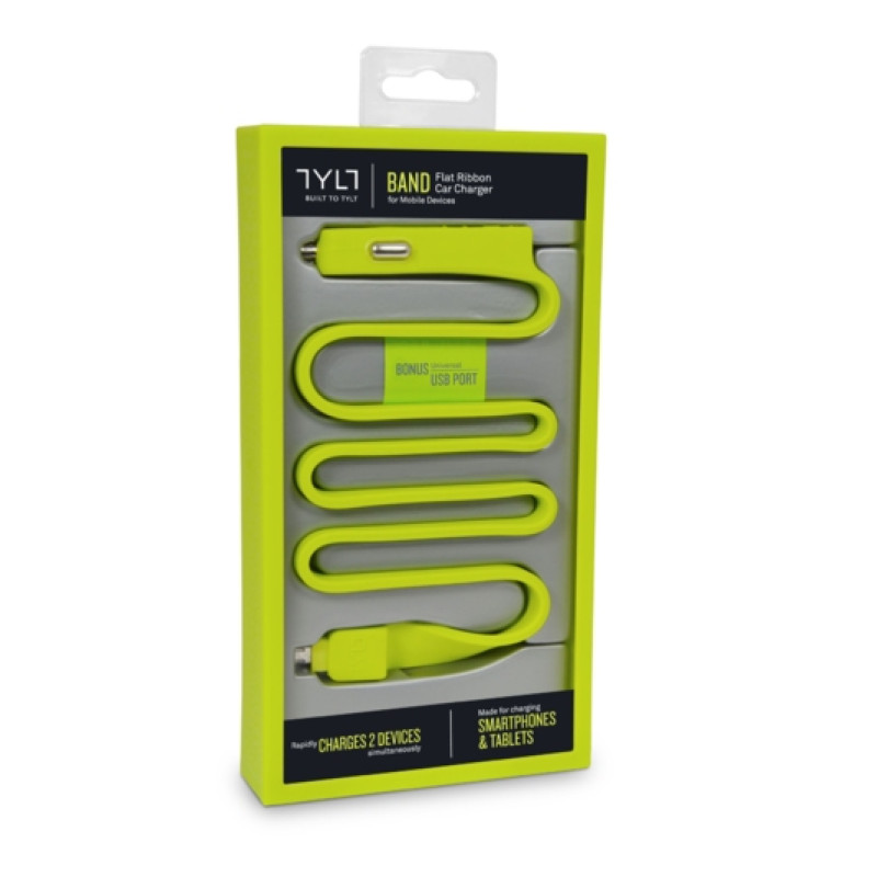 Автомобільний зарядний пристрій TYLT Band Car Charger для iPhone 5/5S LIGHTNING+USB