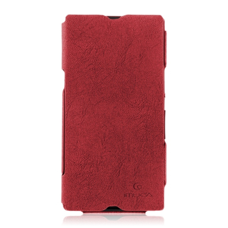 Тонкий чехол-книжка для Sony Xperia Z Vintage Suede Leather Сase (+пленка)