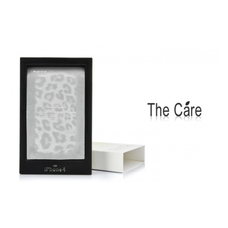 Чехол-флип The Care Keva Leopard для iPhone 4/4S (+ пленка)