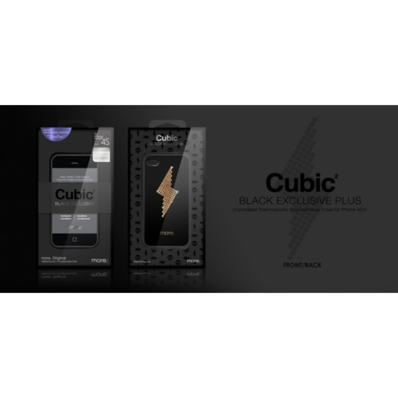 Чохол More Cubic Black Exclusive Plus для iPhone 4S/4