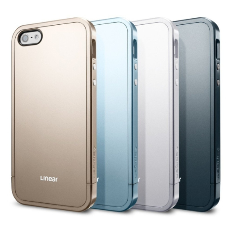 Пластиковий чохол для iPhone 5/5S SPIGEN Case Linear Metal (+ плівка)
