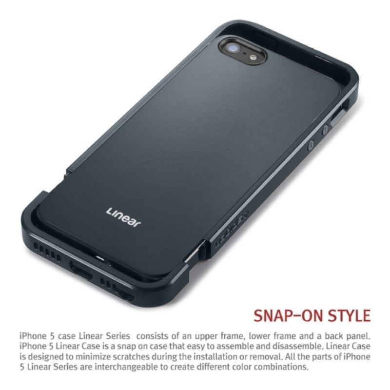 Пластиковий чохол для iPhone 5/5S SPIGEN Case Linear Metal (+ плівка)