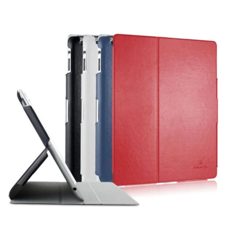 Тонкий шкіряний чохол для Apple iPad 2/3/4 iMuca Velvety Glaze Side Flip