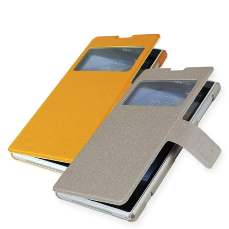 Чехол с окошком для Sony Xperia Z1 iMuca Noble Leather Case