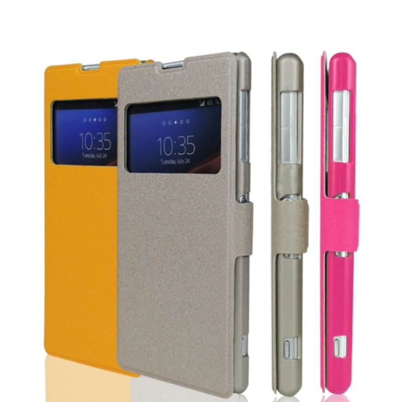 Чехол с окошком для Sony Xperia Z1 iMuca Noble Leather Case