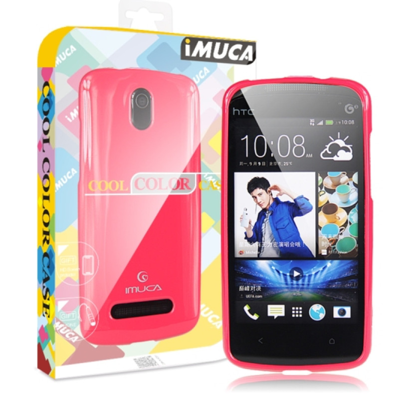 Чохол TPU iMuca Cool Color для HTC Desire 500 (+плівка і стилус)