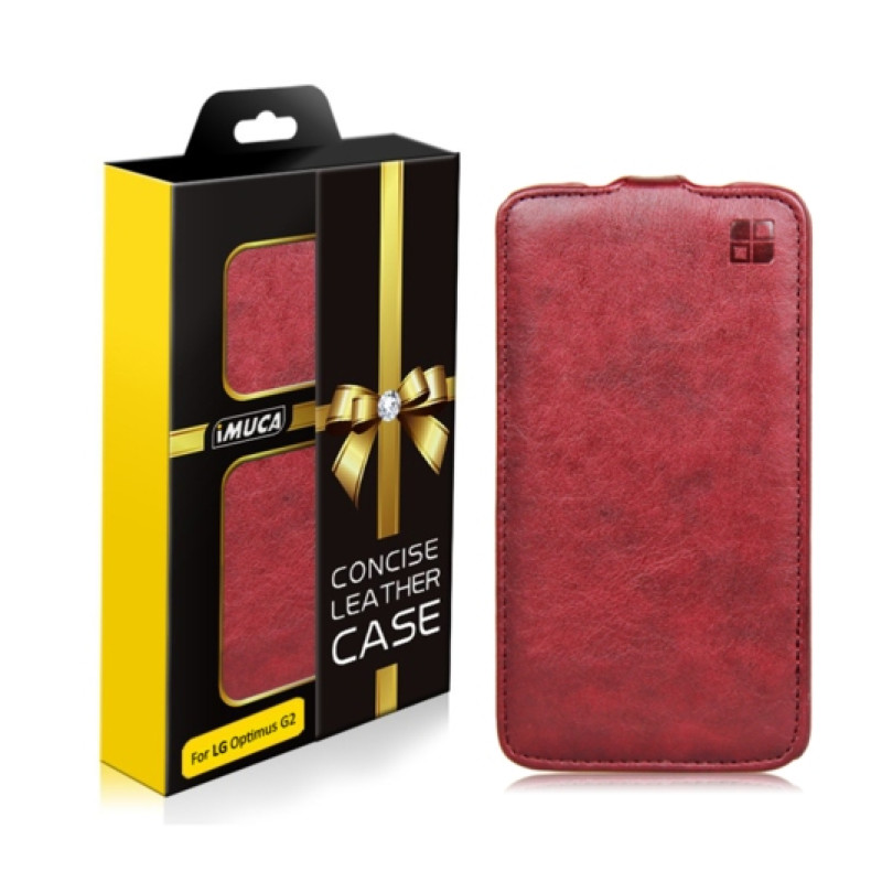 Шкіряний фліп-чохол для LG Optimus G2 від iMuca Concise Leather Vertical Flip