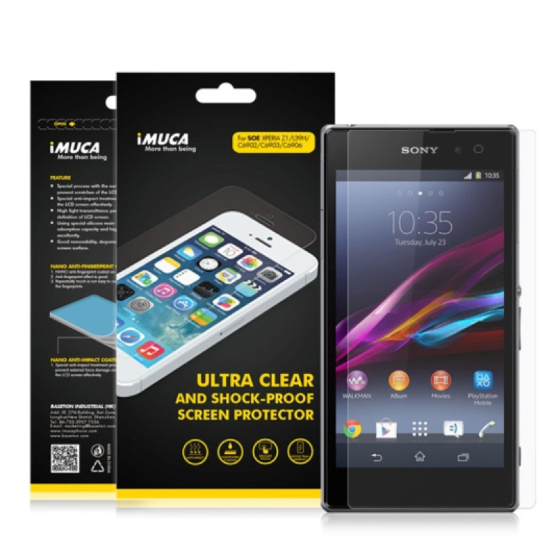 Захисна плівка для Sony Xperia Z1 L39h iMuca Ultra Clear Shock-Proof Screen Protector