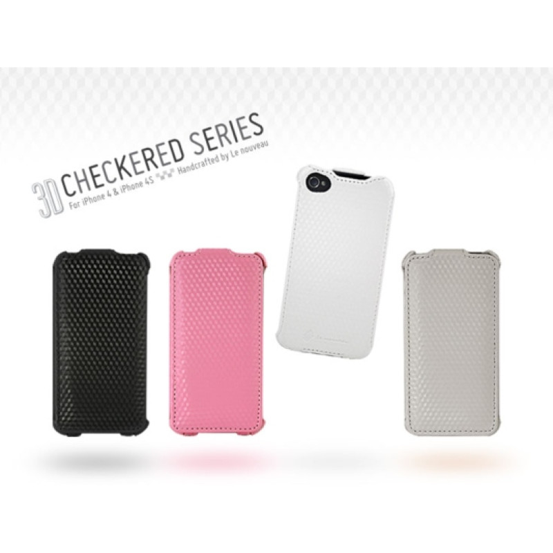 Чохол-фліп Le Nouveau 3D Checkered Series для iPhone 4/4S