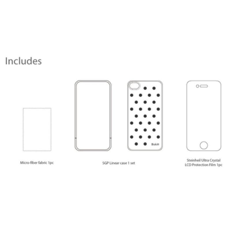 Чохол SGP Case Linear Biskitt для iPhone 4/4S