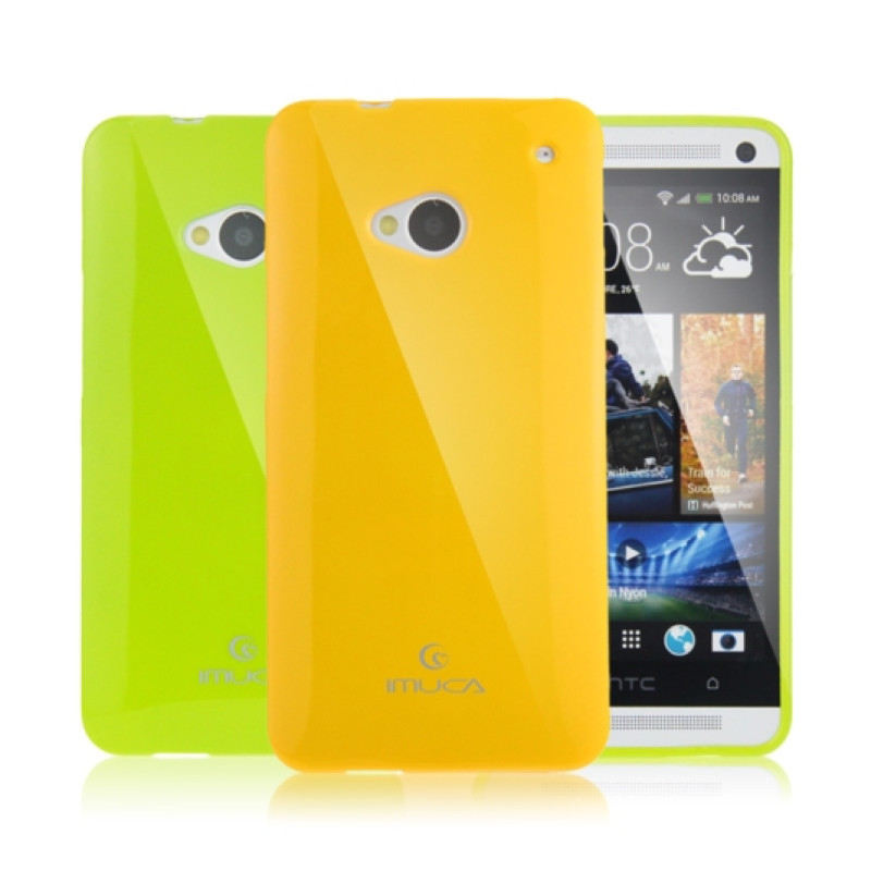 TPU чохол для HTC One M7 iMuca Cool Color + стилус і плівка