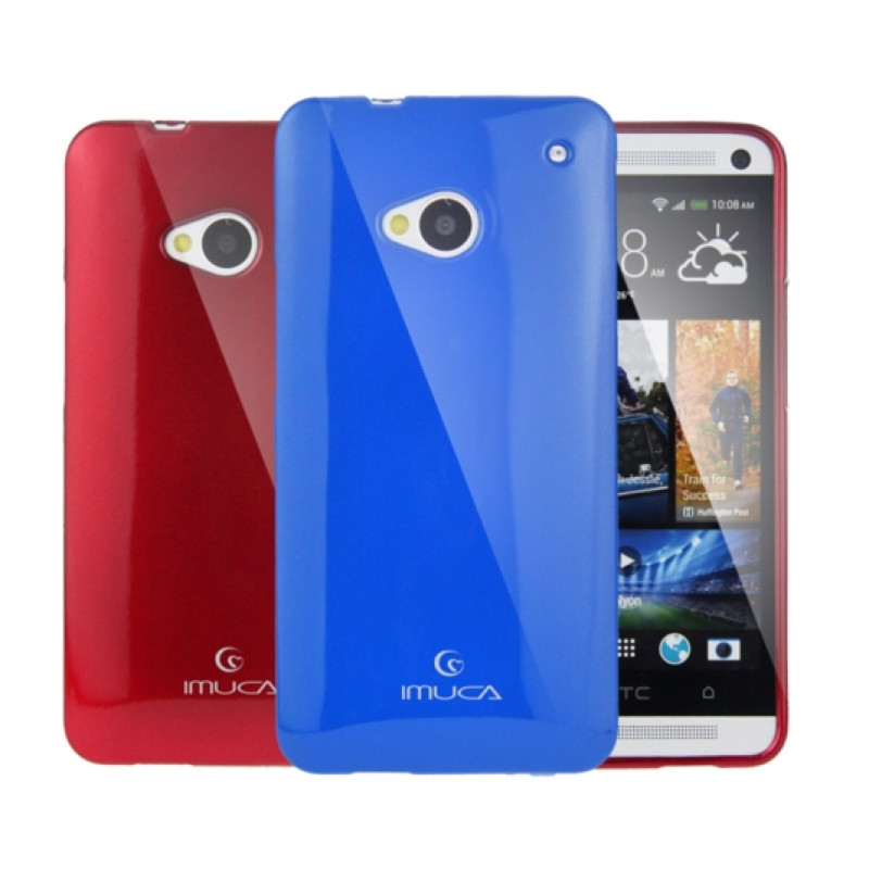 TPU чохол для HTC One M7 iMuca Cool Color + стилус і плівка