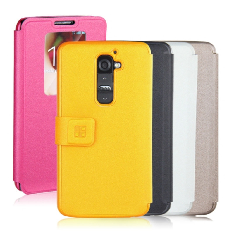 Чохол з віконцем iMuca Noble Leather Case для LG Optimus G2