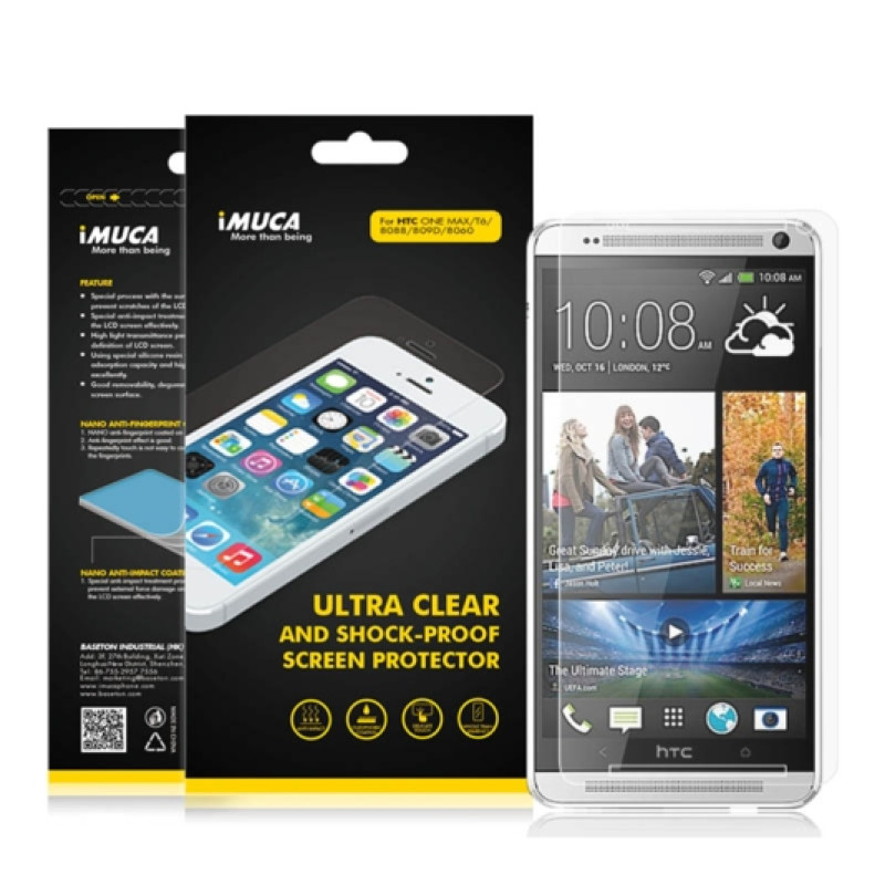 Захисна плівка для HTC One Max iMuca Ultra Clear Shock-Proof Screen Protector