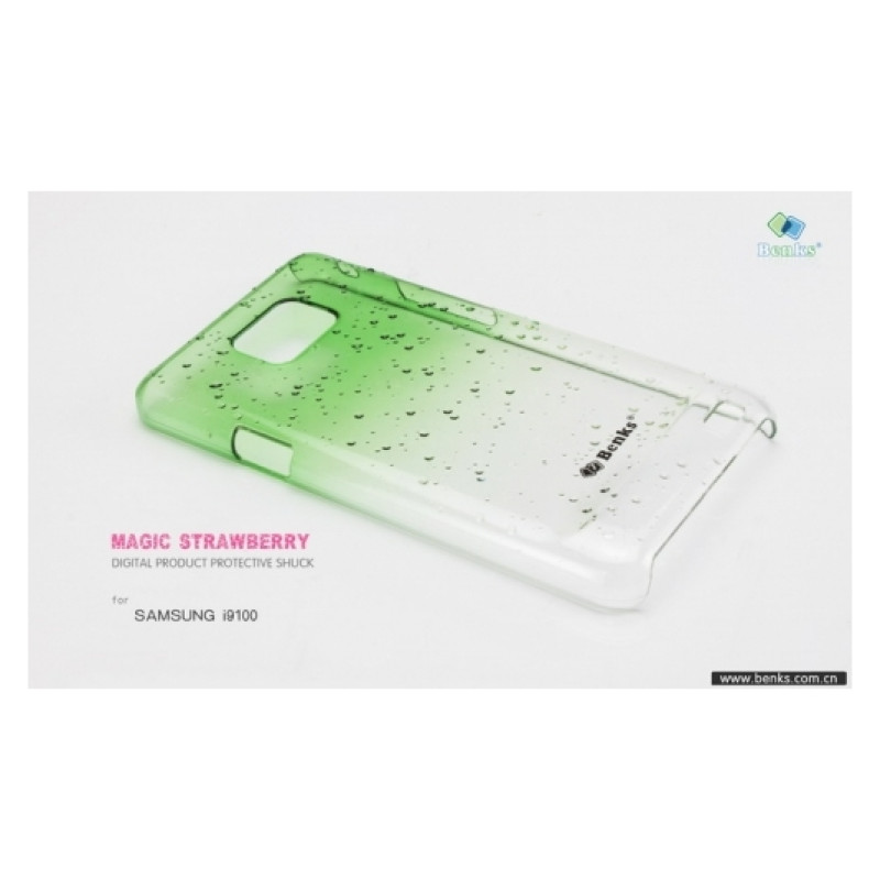 Надтонкий чохол Benks Magic Strawberry для Galaxy S2 +плівка