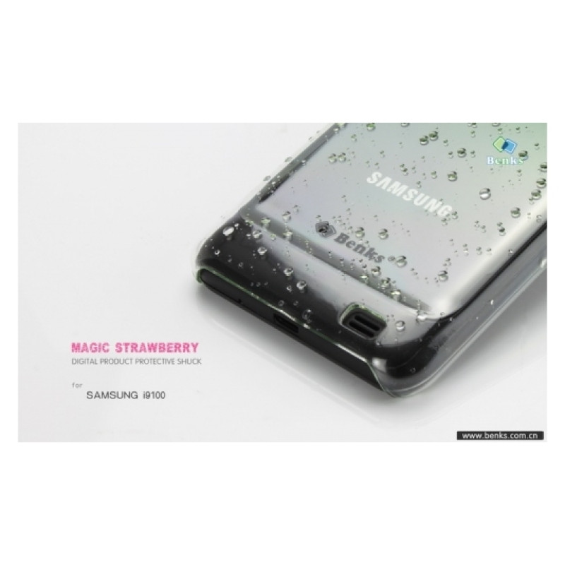 Надтонкий чохол Benks Magic Strawberry для Galaxy S2 +плівка