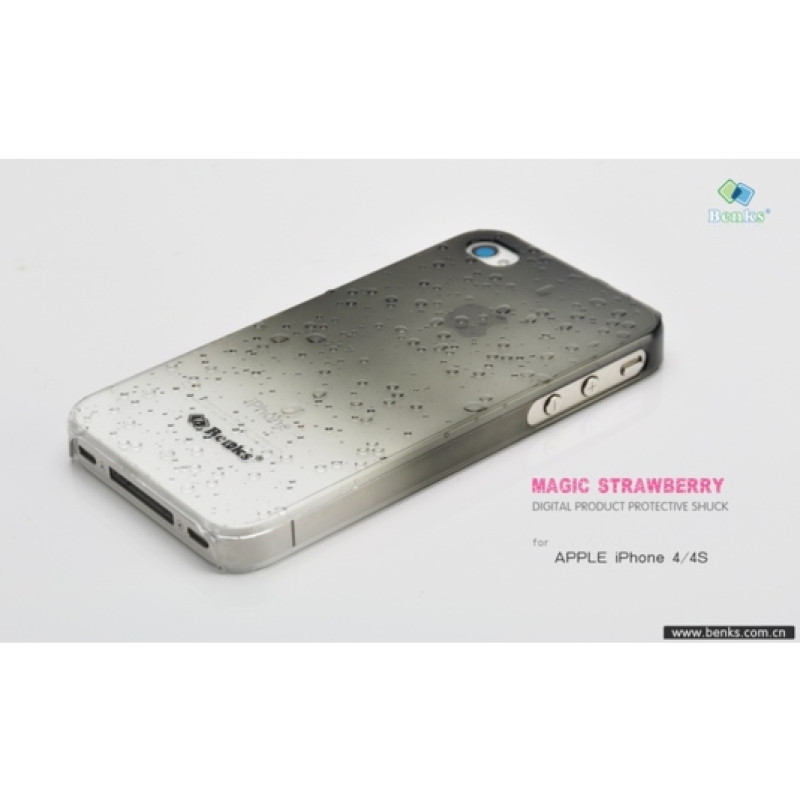 Чохол для Apple iPhone 4/4S Benks Magic Strawberry (+плівка)