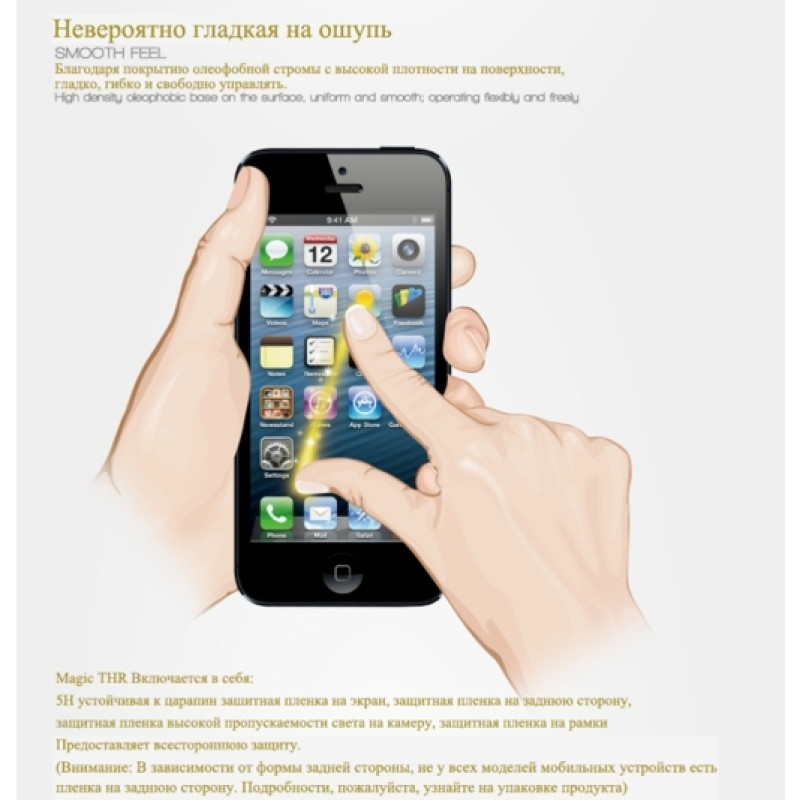 H1: Захисна плівка Benks THR для iPhone 5/5S (4 в 1-ному)