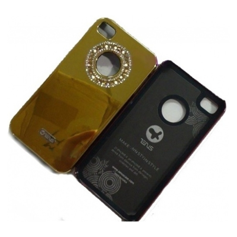 Накладка з кристалами Zenus Air jacket Crystal для iPhone 4/4S (+плівка)