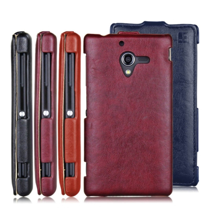 Шкіряний чохол-фліп для Sony Xperia ZL від iMuca Concise Vertical Flip