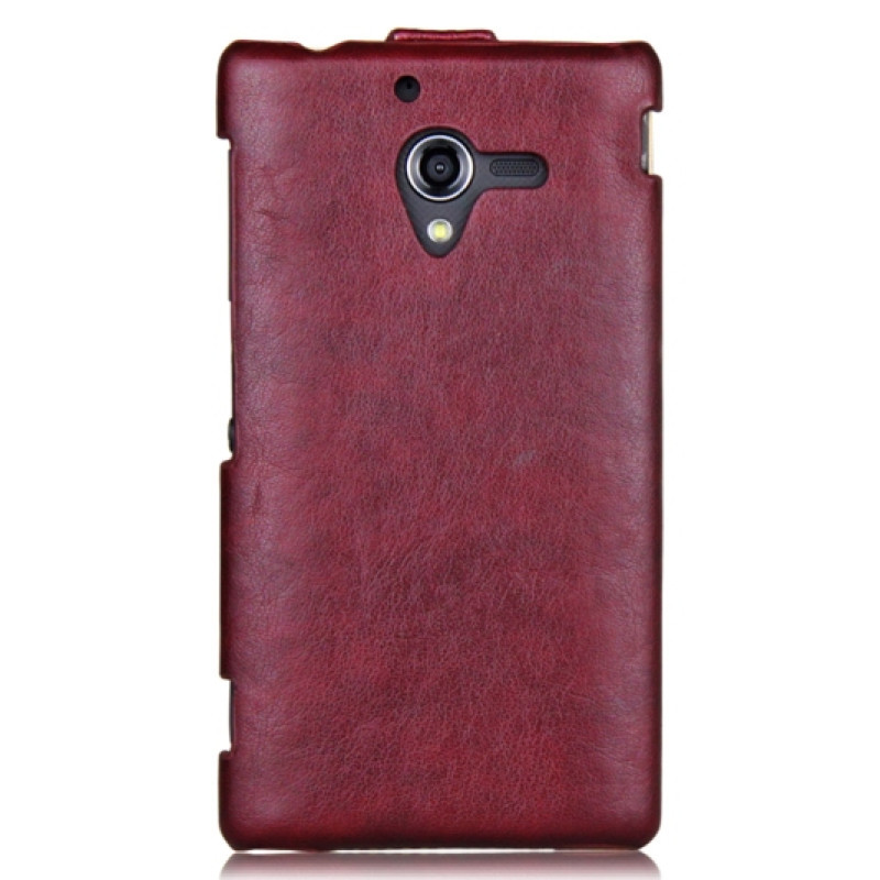 Шкіряний чохол-фліп для Sony Xperia ZL від iMuca Concise Vertical Flip