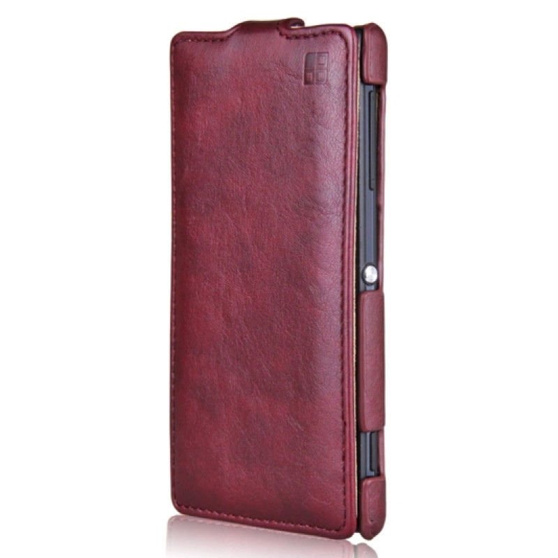 Шкіряний чохол-фліп для Sony Xperia ZL від iMuca Concise Vertical Flip