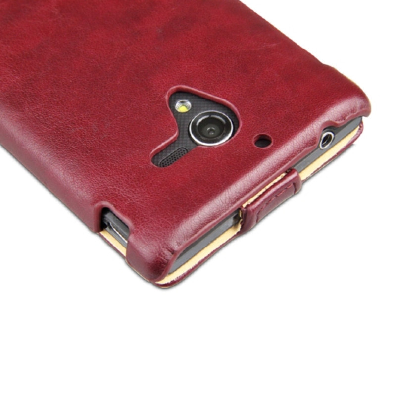 Шкіряний чохол-фліп для Sony Xperia ZL від iMuca Concise Vertical Flip