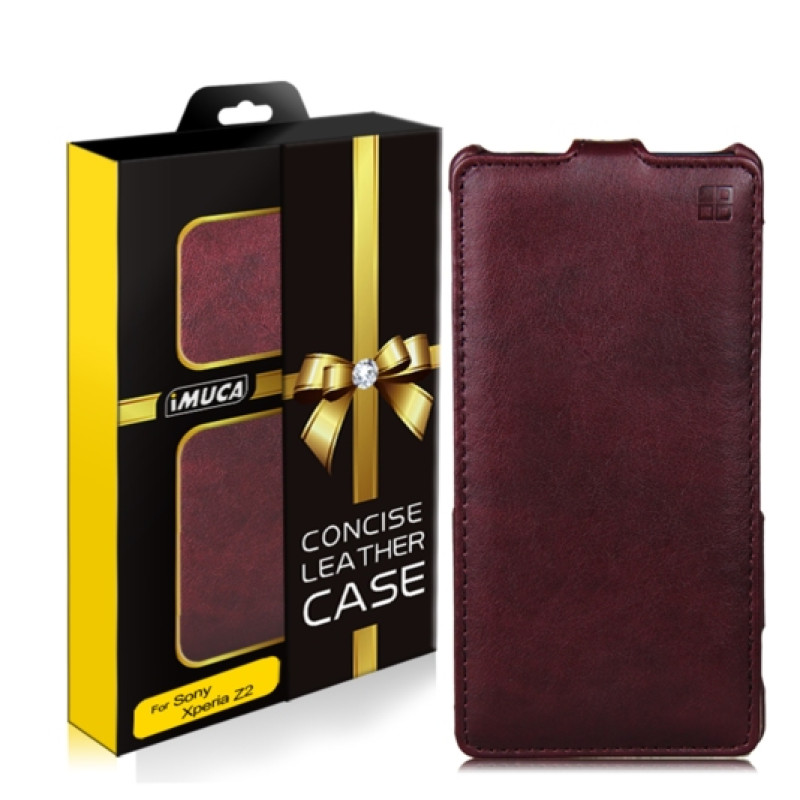 Чехол-флип для Sony Xperia Z2 D6503 - iMuca Concise Leather Vertical