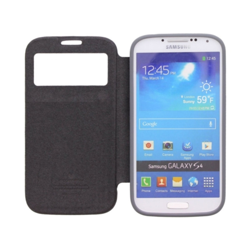 Чохол з віконцем Goospery Wow bumper для Samsung Galaxy S4 Mini