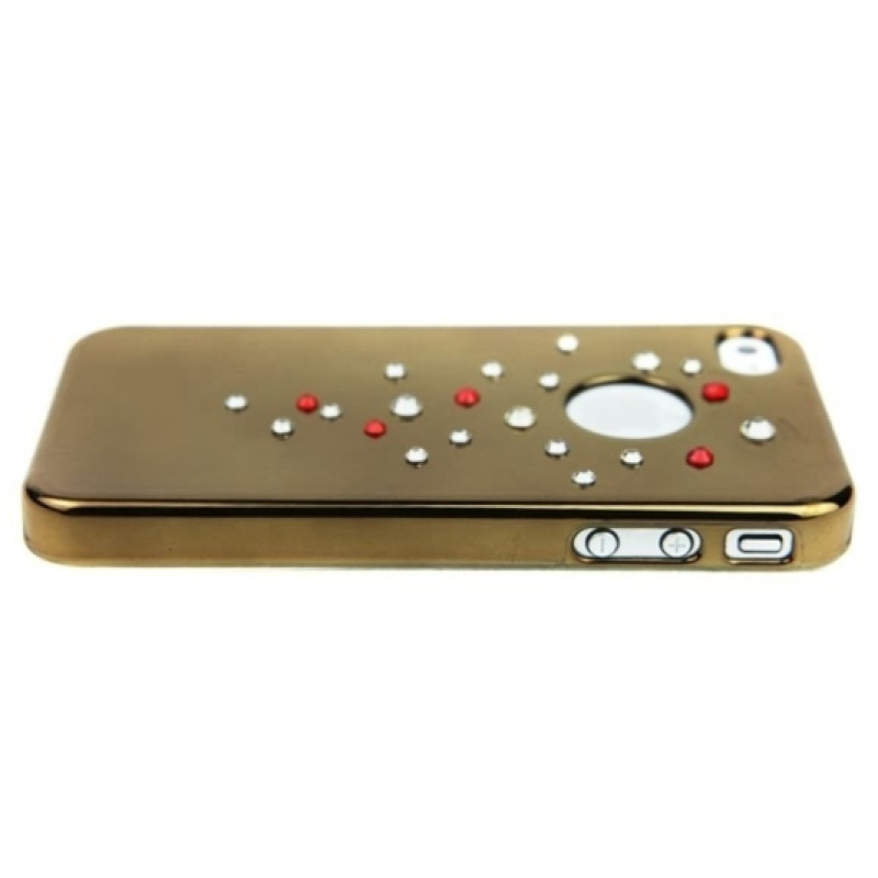 Накладка с камнями Swarovski More Noel Lumina на iPhone 4/4S (+ пленка)