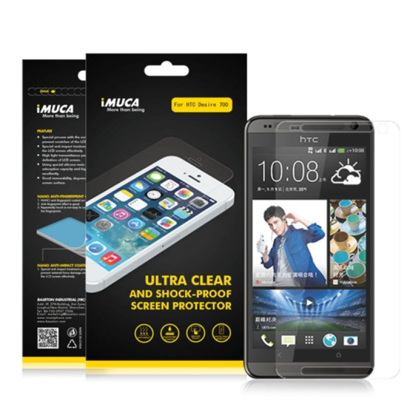 Захисна плівка для HTC Desire 700 iMuca Shock-Proof Ultra Clear Screen Protector