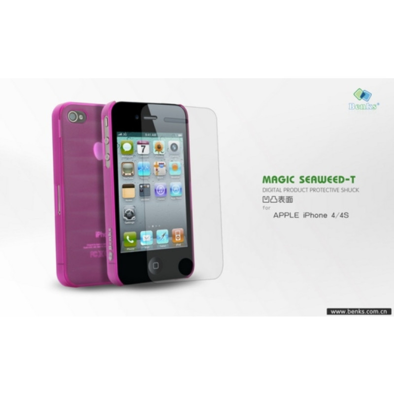 Матовий прозорий чохол Benks Magic Seaweed-T для iPhone 4/4S