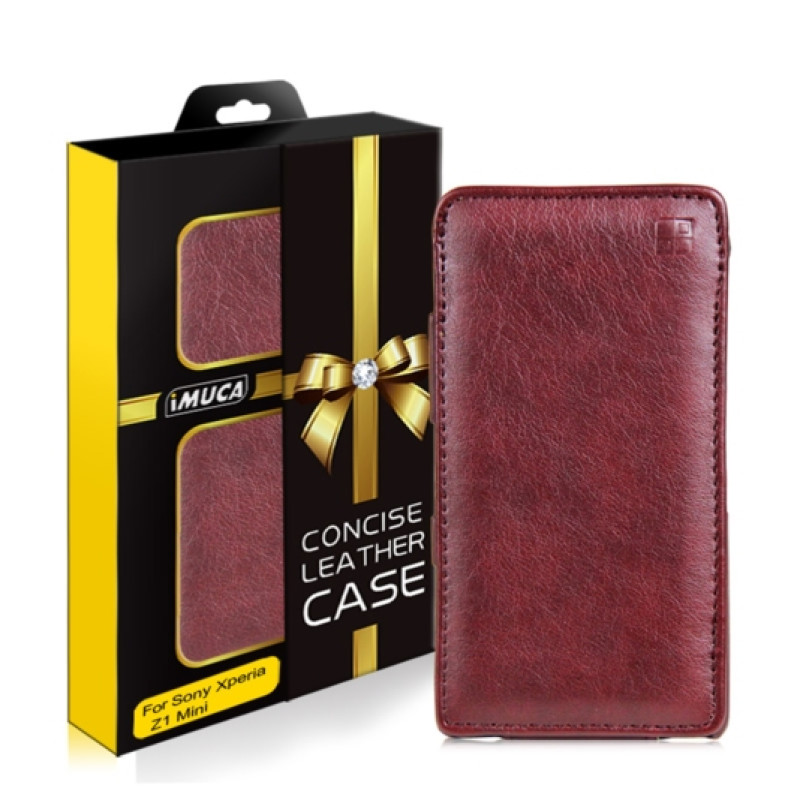 Шкіряний чохол для Sony Xperia Z1 Compact iMuca Concise Vertical Flip