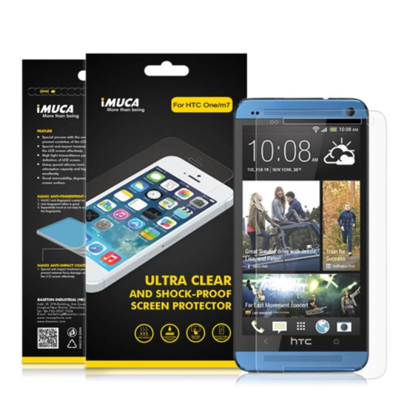 Захисна плівка для HTC One M7 iMuca Ultra Clear Shock-Proof Screen Protector