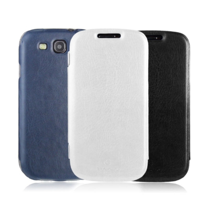 Тонкий кожаный чехол-книжка для Samsung Galaxy S3 iMuca Velvety Glaze Side Flip