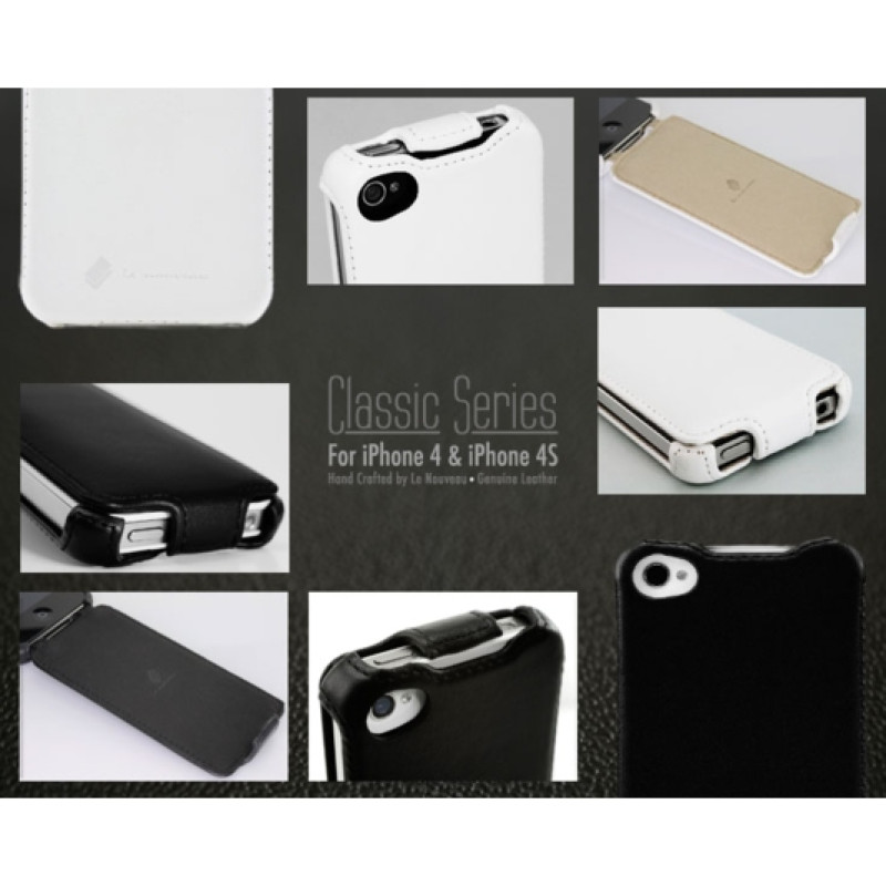 Чохол з натуральної шкіри Le Nouveau Classic Leather для iPhone 4/4S