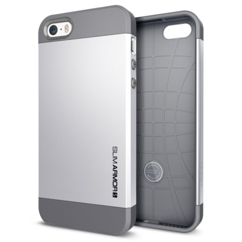 Чохол SGP Slim Armor Metal Series для iPhone 5/5S + плівка