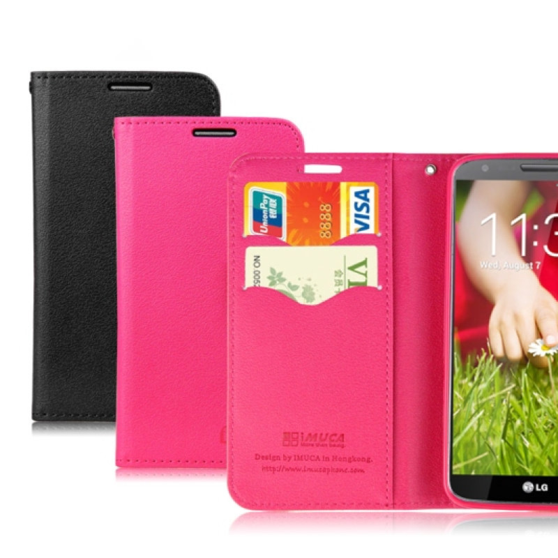 Чехол с застежкой iMuca Cool Color Wallet Leather Cases для LG Optimus G2