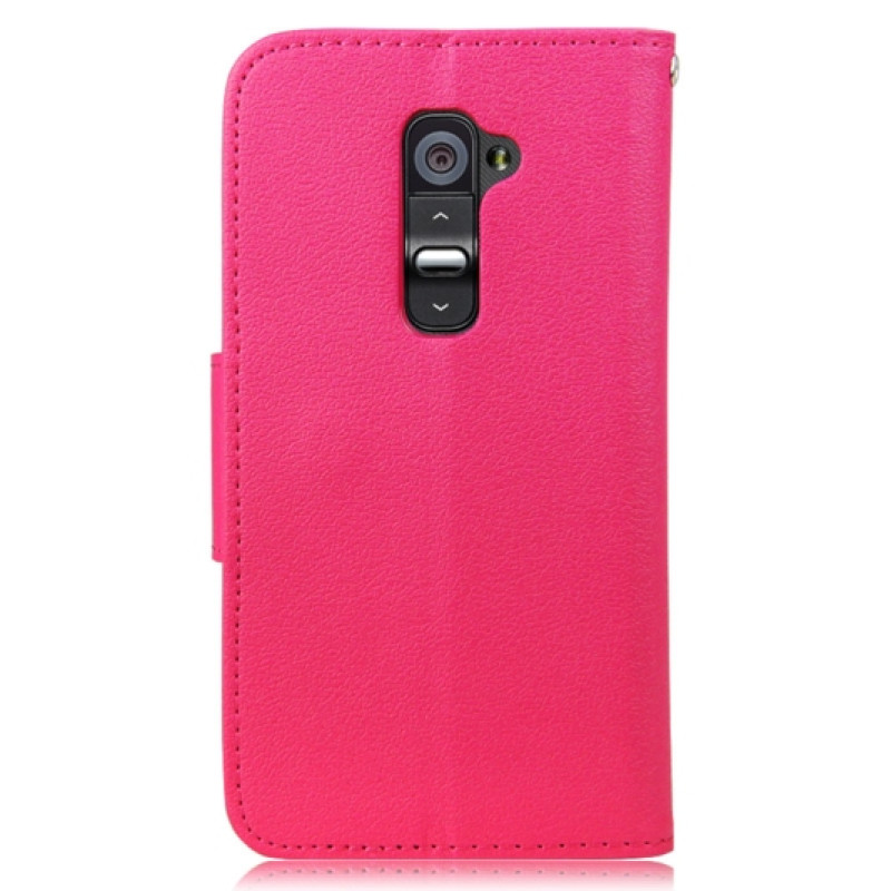 Чехол с застежкой iMuca Cool Color Wallet Leather Cases для LG Optimus G2